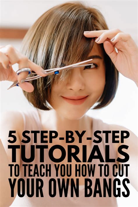 How To Cut Your Own Bangs Tips And Tutorials