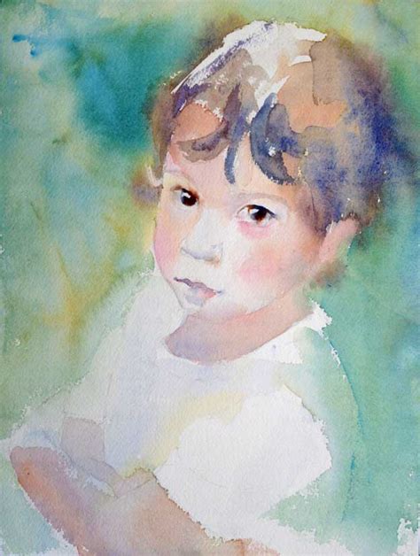 Step By Step Watercolor Portrait Of A Child — Art By Yevgenia Watts