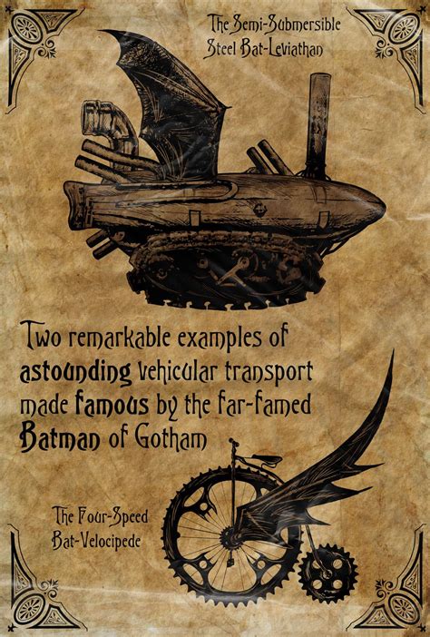 Batman Steampunk Posters Steampunk Dieselpunk Steampunk Art