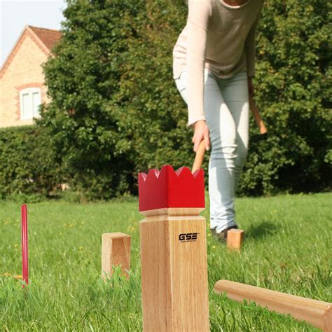 Gse Games And Sports Expert Hardwood Kubb Yard Game Set Outdoor Lawn