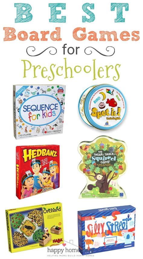 6 Best Board Games For Preschoolers Preschool Board Games Fun Board