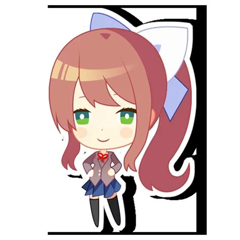 Telegram Sticker 😸 From Ddlc Monika Pack