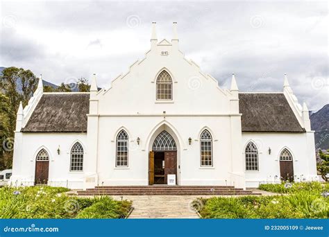 Exterior Of The Dutch Reformed Church In Franschhoek Western Cape