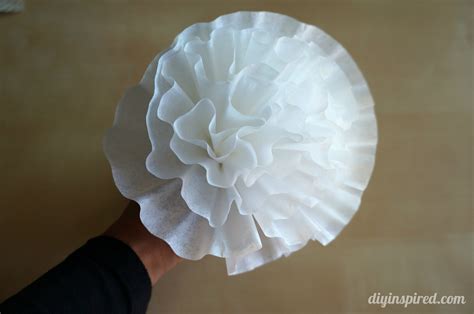 Easy Coffee Filter Paper Flowers Diy Inspired