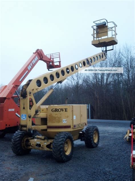 Grove Amz 66 Xt 4 X 4 Aerial Manlift Boom Lift Deutz Diesel 4 Wheel Steer