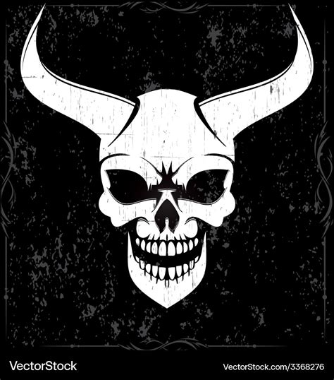 Demon Skulls Royalty Free Vector Image Vectorstock