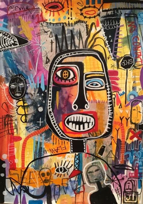 Pin By Laurine On Fond Décran Abstract Art Painting Basquiat Art