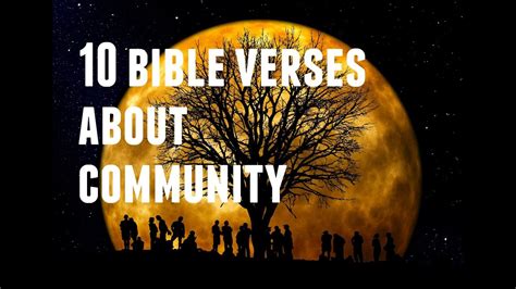 10 Bible Verses About Community Youtube