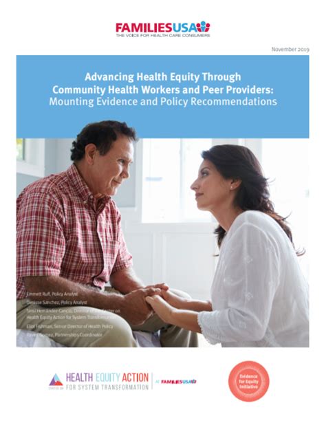 Advancing Health Equity Through Community Health Workers And Peer