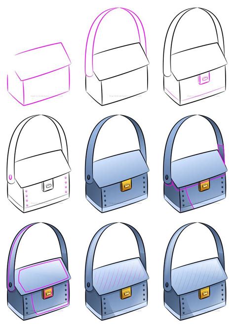 how to draw a purse that is fashionable simple purse purses drawings