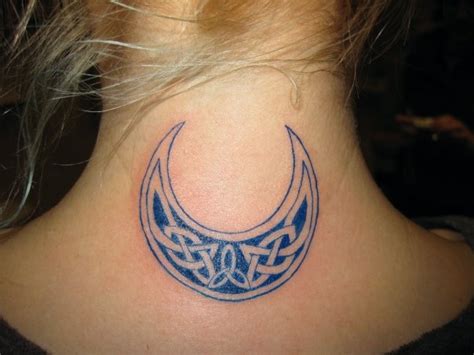 Celtic Knot Moon Tattoo
