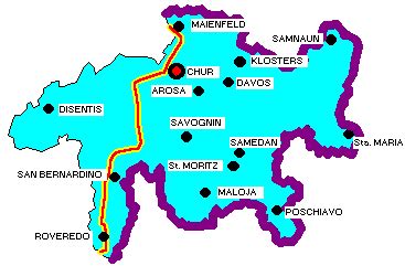 Étape d'un road trip de 5. Grisons