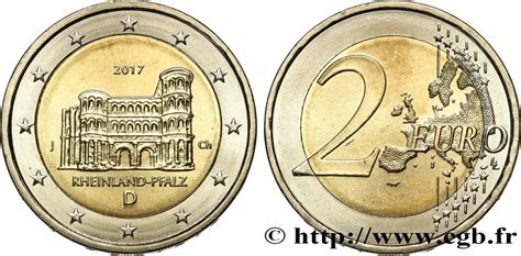 Allemagne 2 Euro Rhenanie Palatinat Porta Nigra Treves 2017
