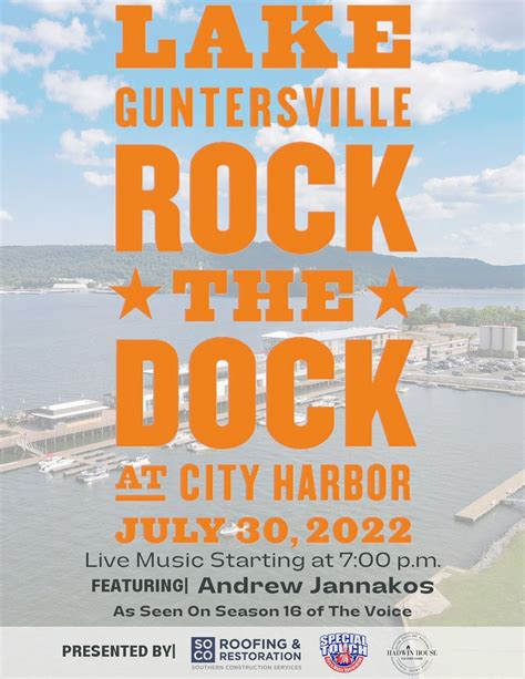 Rock The Dock At City Harbor Lake Guntersville Chamber