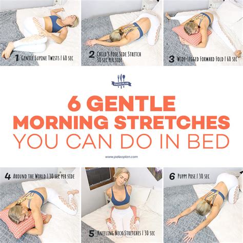 6 Gentle And Energizing Morning Stretches That You Can Do In Bed Morning Stretches Morning Yoga