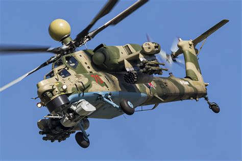 Improved Version Of Russian Mi 28nm Attack Helicopter Spotted In Moscow