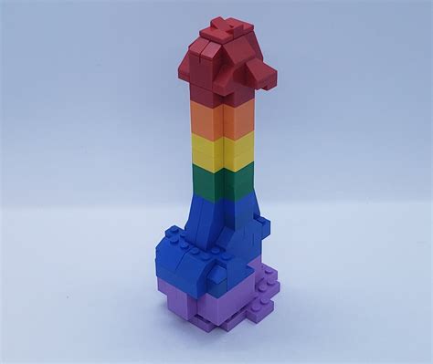 Lego 7 Inch Rainbow Lgbtq Dildo Etsy