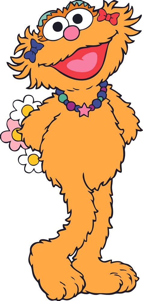Abc letter t tree sesame street cookie coloring pages 7 com. Vinyl Sesame Street Decor 3 Year Old Female Muppet Zoe ...