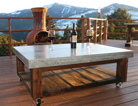 Diy concrete table top euroform edges. Ana White | Concrete Top Coffee Table Featuring DIY Pete ...