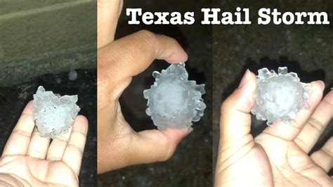 Texas Hail Storm Golf Ball Sized Hail In Northeast Austin Near Manor