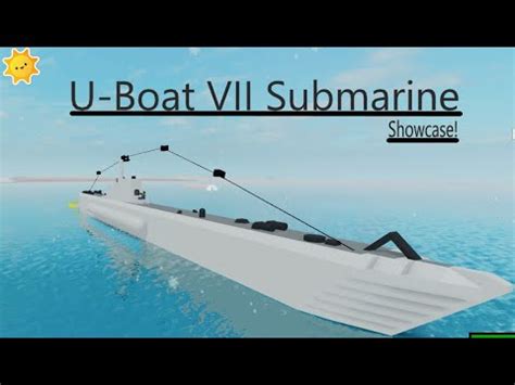 Roblox Plane Crazy U Boat VII Submarine Showcase YouTube