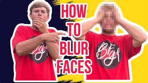 How To Blur Faces In Your Videos Youtube