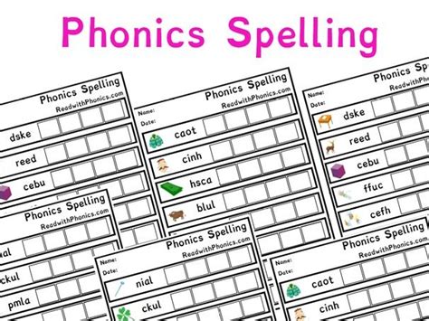Maybe you would like to learn more about one of these? Phonics Spelling Worksheets with Pictures | Key Stage 1 | Letters and Sounds Phonics | Teaching ...
