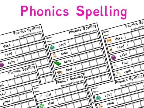 Alternatives to phonics as a basis for reading and spelling have been proposed since the middle of. Phonics Spelling Worksheets with Pictures | Key Stage 1 | Letters and Sounds Phonics | Teaching ...