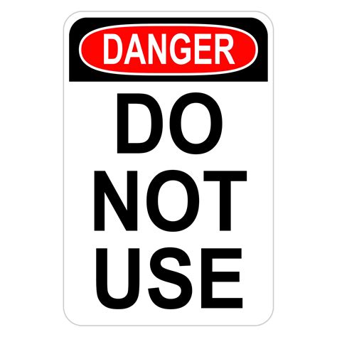 Do Not Use Sign Printable Free
