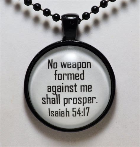 Isaiah 5417 No Weapon Formed Against Me Shall Prosper Scripture