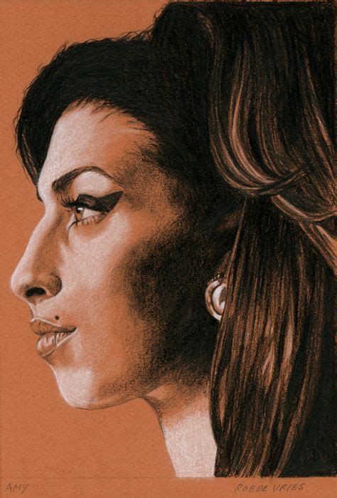 Amy 2015 Charcoal And White Chalk On Colored Paper 15 X 21 Cm