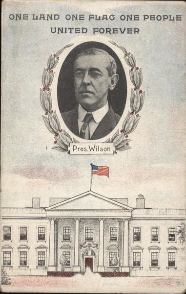 Portrait Of President Woodrow Wilson Presidents