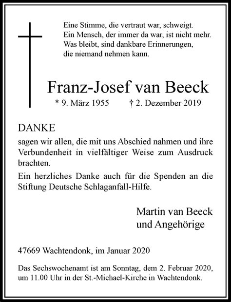 .aus free post, see the seller's listing for full details, see all condition definitions ： vehicle make: Alle Traueranzeigen für Franz-Josef van Beeck | trauer.rp ...