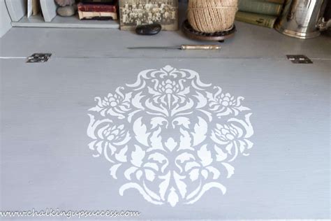 How To Paint And Stencil Furniture With Chalk Paint Chalking Up Success
