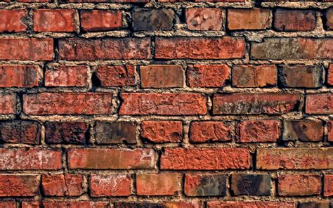 Download Wallpapers Brown Brick Wall Brown Brick Texture Brickwork
