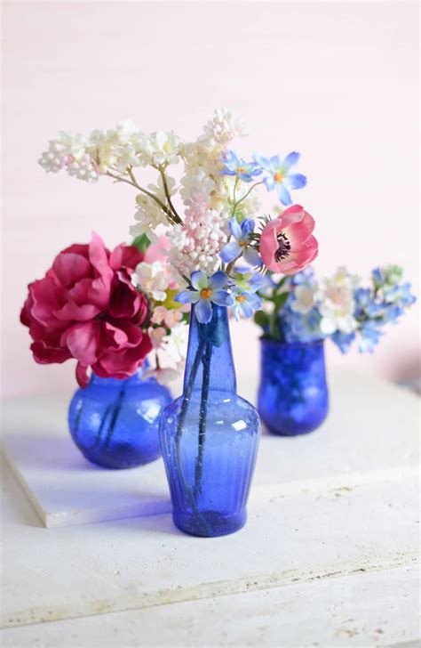 Cobalt Blue Glass 5 Vase