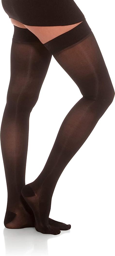 Jomi Compression Thigh High Stockings Collection 30 40mmhg Sheer Closed Toe 345 Small Black