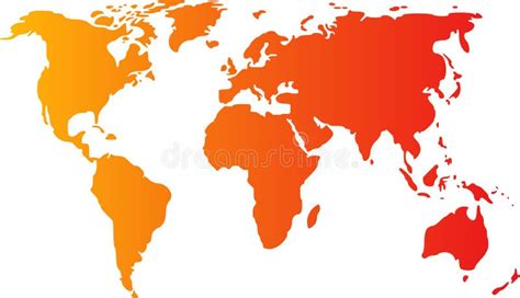 Map Of The World Illustration Stock Illustration Illustration Of