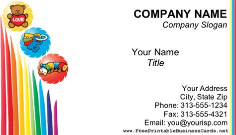 Check spelling or type a new query. Child Care Business Card