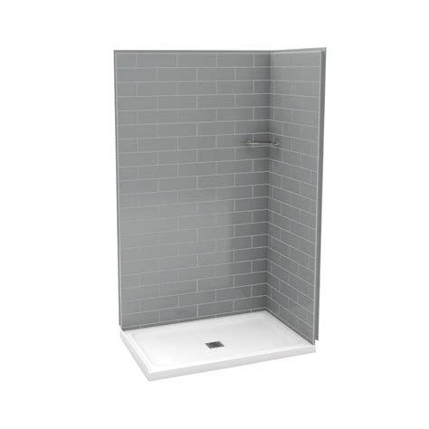 You would need to buy the wall kit that goes inside the shower. Utile by MAAX 32 in. x 48 in. x 83.5 in. Corner Shower Kit ...