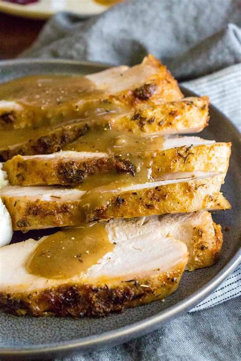 Mix together cornstarch and water and this was so good! Crock-Pot Turkey Breast Recipe - Jessica Gavin