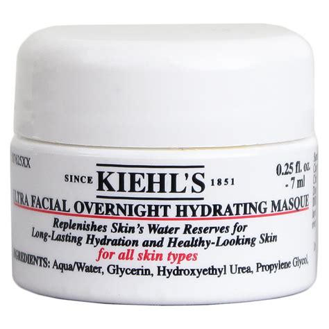 Kiehls Ultra Facial Overnight Hydrating Mask Travel Size 025oz7ml