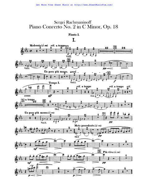 free sheet music for piano concerto no 2 op 18 rachmaninoff sergei by sergei rachmaninoff