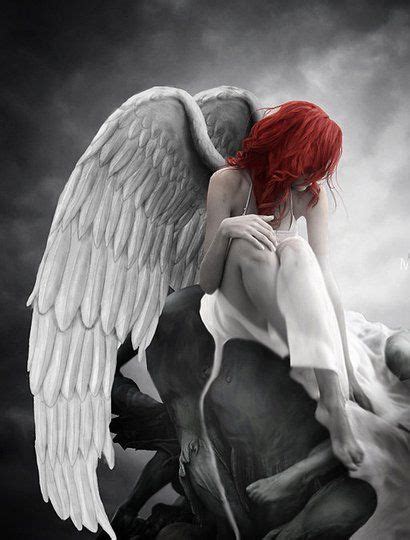 Redhead Dark Angel Angel Angel Art