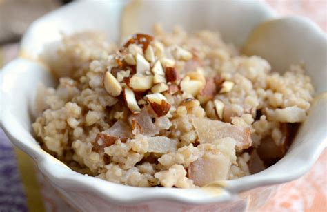 Healthier recipes, from the food and nutrition experts at eatingwell. Pear & Honey Steel cut Oats | The Realistic Nutritionist