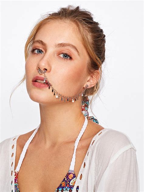 Geometric Design Nose Ring Nose Ring Jewelry Nose Ring Online Gold