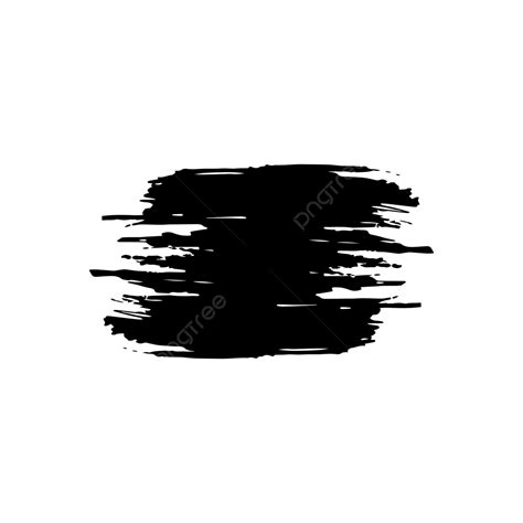 Trazo De Pincel Negro Abstracto Aislado Png Dibujos Cepillo Trazo De