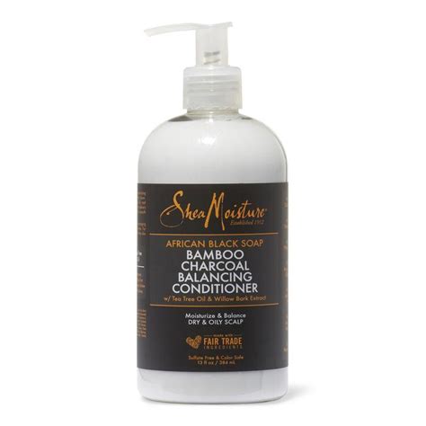 Shea Moisture African Black Soap Bamboo Charcoal Balancing ...