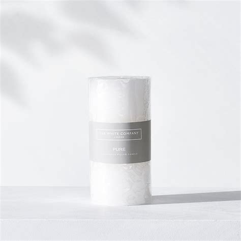 Pure Luxury Pillar Candle Candles The White Company Us