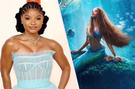 halle bailey says the racist backlash toward her little mermaid role came as a shock at first